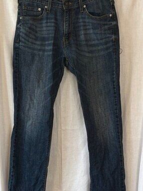 Denizen Levi's Dark Blue Athletic Straight Jeans 30x30